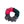 Multicolored scrunchie on a white background