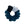 a scrunchie in black, blue, and gray on a white background