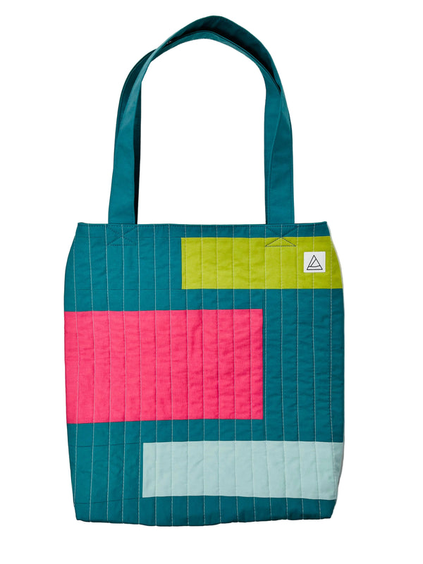 Upcycled Handmade Patchwork Quilted Bag - Everyday Tote Bag