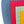Colourful quilted bag with geometric pattern on a plain background