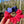 Upcycled Handmade Knit Mini Scrunchie - Colour Block (Pink, Navy & Purple)