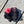 Upcycled Handmade Knit Mini Scrunchie - Colour Block (Black, Purple & Pink)