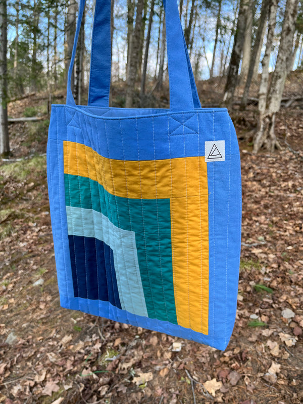 Upcycled Handmade Patchwork Quilted Bag - Everyday Tote Bag - SOLD