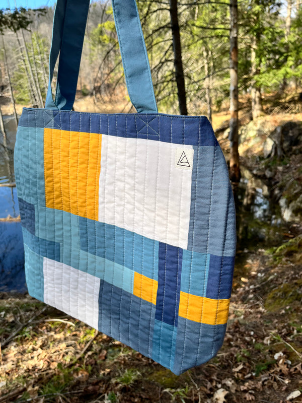 Upcycled Handmade Patchwork Quilted Bag - Carry All Bag - SOLD
